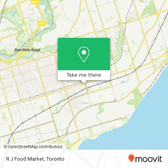 R J Food Market, 2541 Danforth Ave Toronto, ON M4C 1L1 plan