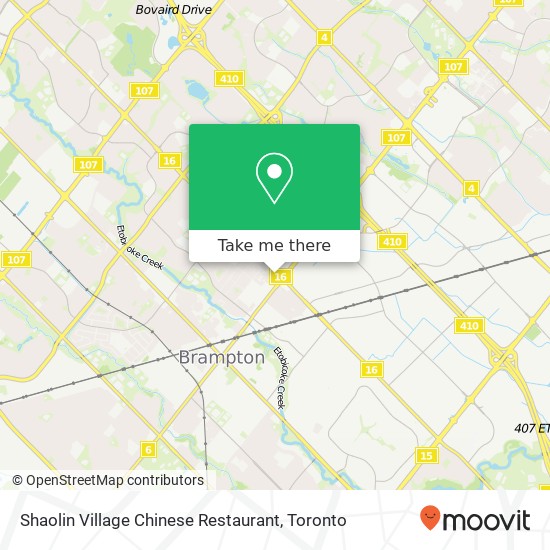 Shaolin Village Chinese Restaurant, 3 Charles St Brampton, ON L6V 1E7 map