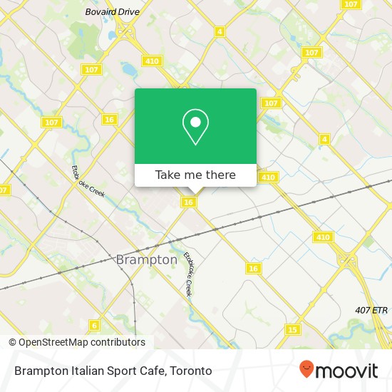 Brampton Italian Sport Cafe, 239 Queen St E Brampton, ON L6W plan