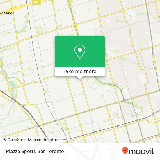 Piazza Sports Bar, 630 Vaughan Rd Toronto, ON M6E plan