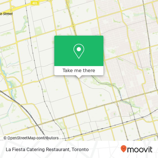 La Fiesta Catering Restaurant, 503 Oakwood Ave Toronto, ON M6E 2W9 plan