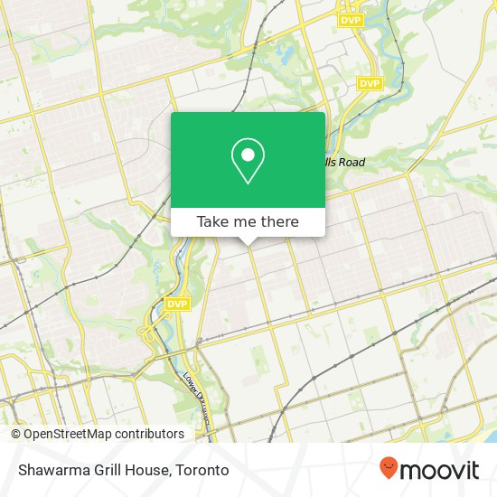 Shawarma Grill House, 1042 Pape Ave Toronto, ON M4K plan