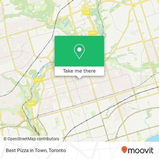 Best Pizza in Town, 471 Cosburn Ave Toronto, ON M4J 2N6 map