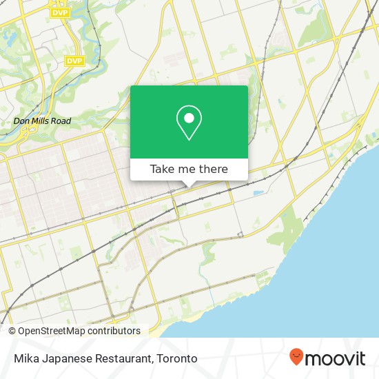 Mika Japanese Restaurant, Danforth Ave Toronto, ON M4C 1L7 plan