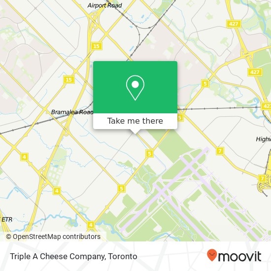 Triple A Cheese Company, 7210 Torbram Rd Mississauga, ON L4T 3L7 plan