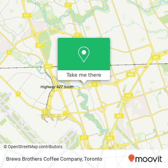 Brews Brothers Coffee Company, 282 Belfield Rd Toronto, ON M9W 1H5 map