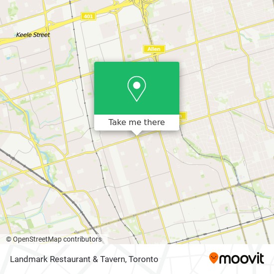 Landmark Restaurant & Tavern map
