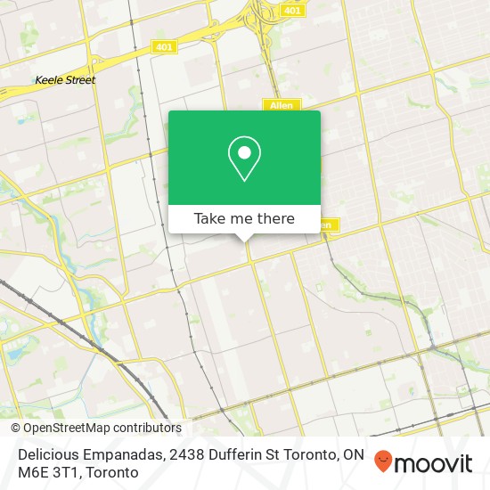 Delicious Empanadas, 2438 Dufferin St Toronto, ON M6E 3T1 map