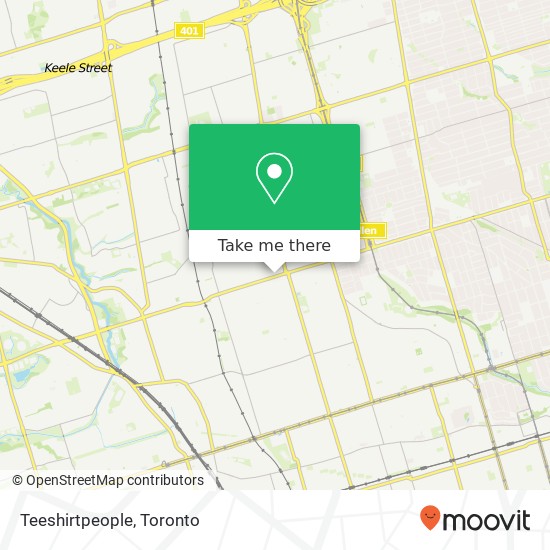 Teeshirtpeople, 1920 Eglinton Ave W Toronto, ON M6E 2J6 plan