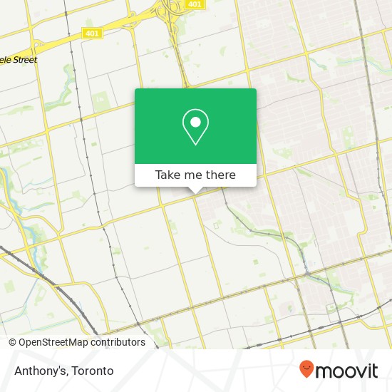 Anthony's, 1558 Eglinton Ave W Toronto, ON M6E plan