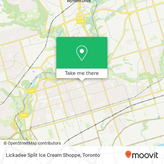 Lickadee Split Ice Cream Shoppe, 980 Coxwell Ave Toronto, ON M4C 3G5 plan