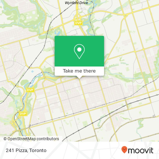 241 Pizza, 1015 Coxwell Ave Toronto, ON M4C 3G4 plan