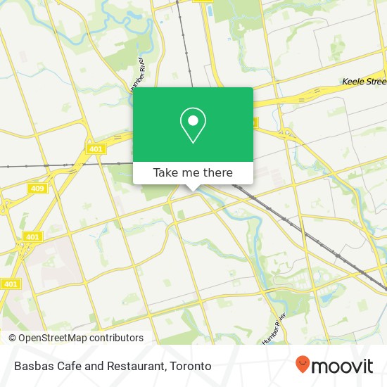 Basbas Cafe and Restaurant, 6 Dixon Rd Toronto, ON M9P 2L1 plan