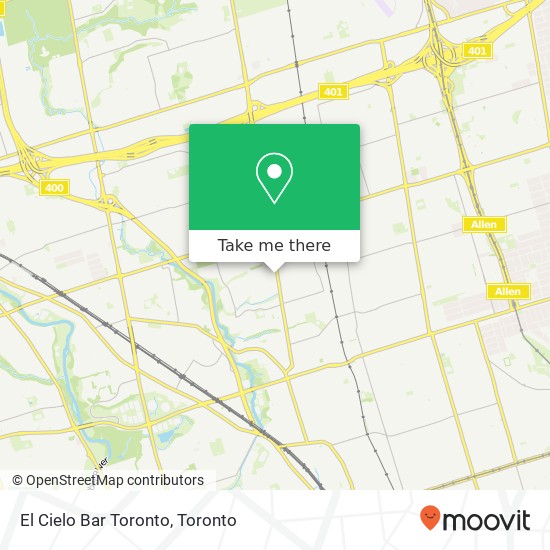 El Cielo Bar Toronto map