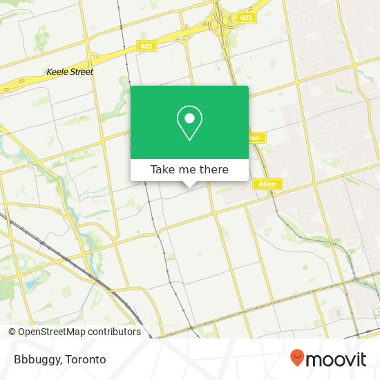 Bbbuggy, 1200 Castlefield Ave Toronto, ON M6B 1G1 plan