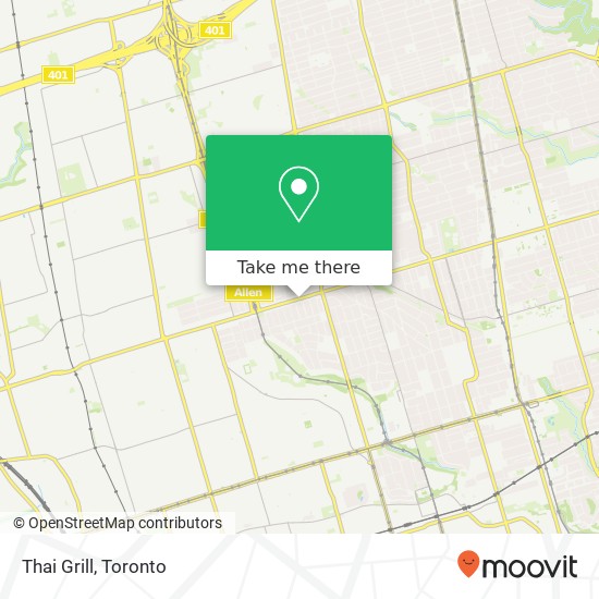 Thai Grill, 961 Eglinton Ave W Toronto, ON M6C plan