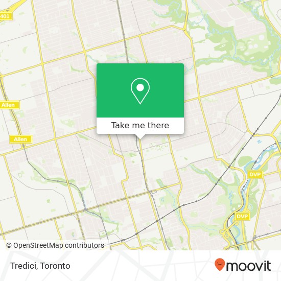 Tredici, 1995 Yonge St Toronto, ON M4S 1Z8 map