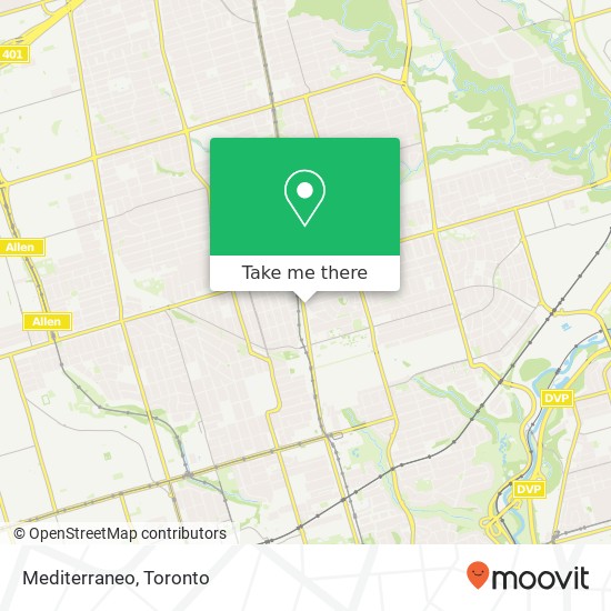 Mediterraneo, 2075 Yonge St Toronto, ON M4S 2A4 map
