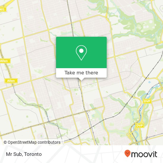 Mr Sub, 14 Belsize Dr Toronto, ON M4S 1L4 map