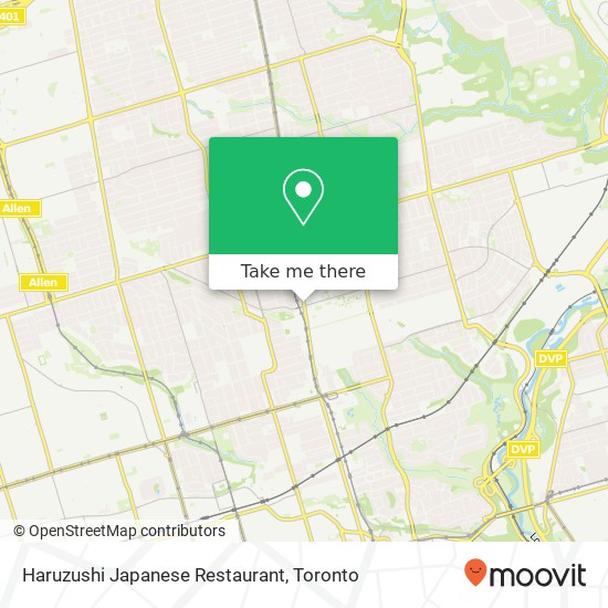 Haruzushi Japanese Restaurant, 1920 Yonge St Toronto, ON M4S map