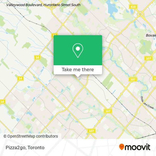 Pizza2go map
