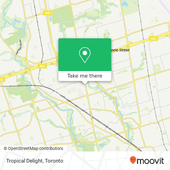 Tropical Delight, 1824 Jane St Toronto, ON M9N 2T3 plan