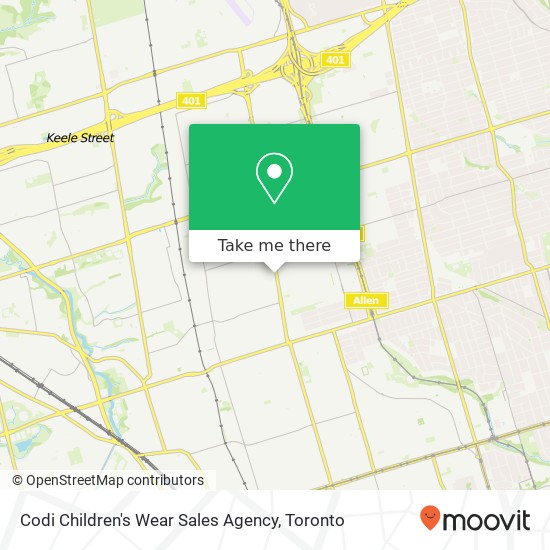Codi Children's Wear Sales Agency, 2770 Dufferin St Toronto, ON M6B 3R7 map