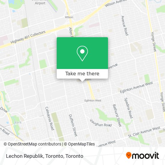 Lechon Republik, Toronto map