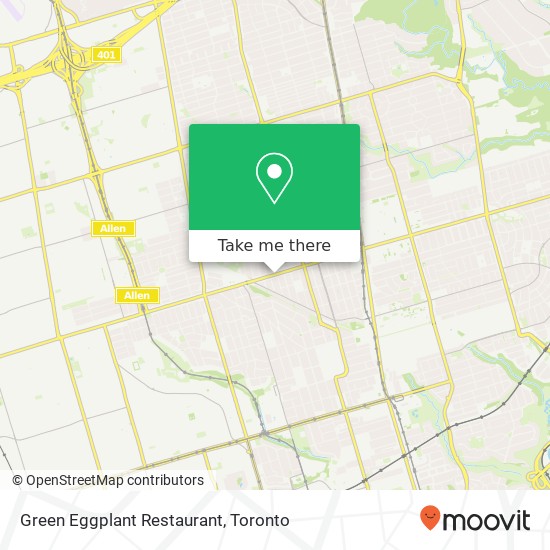 Green Eggplant Restaurant, 514 Eglinton Ave W Toronto, ON M5N plan