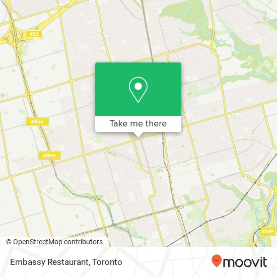 Embassy Restaurant, 258 Eglinton Ave W Toronto, ON M4R map