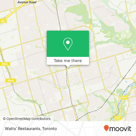 Watts' Restaurants, 30 Eglinton Ave E Toronto, ON M4P 1A6 map