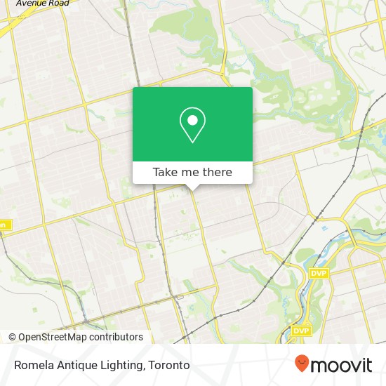 Romela Antique Lighting, 705 Mt Pleasant Rd Toronto, ON M4S 2N4 plan