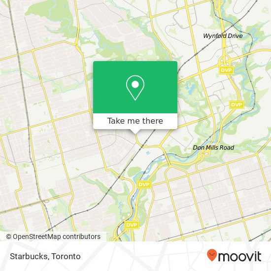 Starbucks, 62 Laird Dr Toronto, ON M4G map