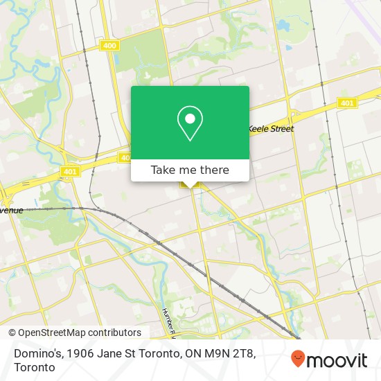 Domino's, 1906 Jane St Toronto, ON M9N 2T8 map