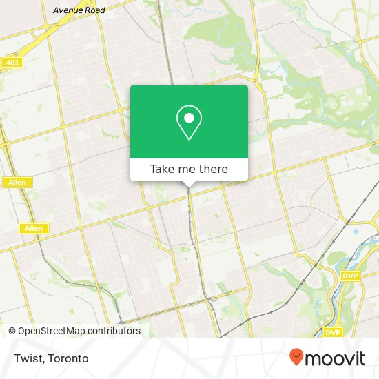 Twist, 2315 Yonge St Toronto, ON M4P 2C6 plan