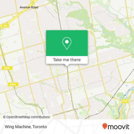 Wing Machine, 2387 Yonge St Toronto, ON M4P map