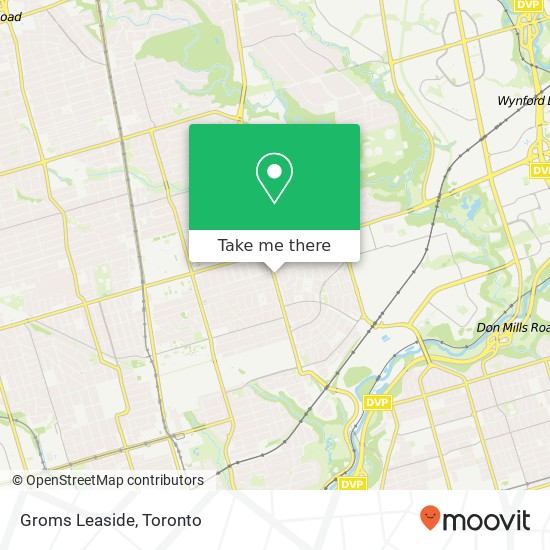 Groms Leaside, 1707 Bayview Ave Toronto, ON M4G 3C1 plan