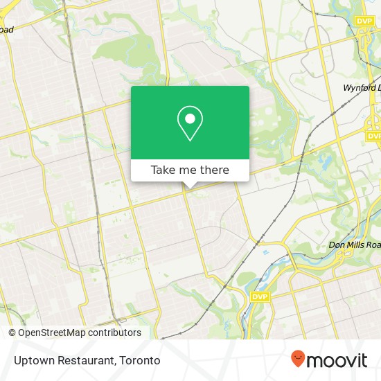 Uptown Restaurant, 660 Eglinton Ave E Toronto, ON M4G plan