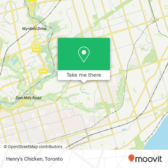 Henry's Chicken, 2881 St Clair Ave E Toronto, ON M4B 1N4 plan