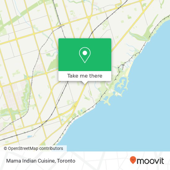 Mama Indian Cuisine, 2440 Kingston Rd Toronto, ON M1N plan