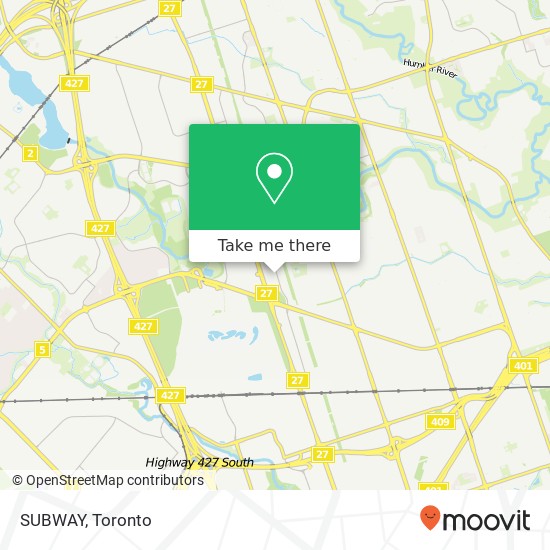 SUBWAY, 200 Queens Plate Dr Toronto, ON M9W 6Y9 map