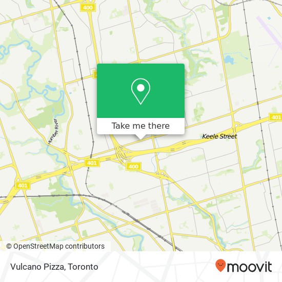 Vulcano Pizza, 1625 Wilson Ave Toronto, ON M3L 1A5 plan
