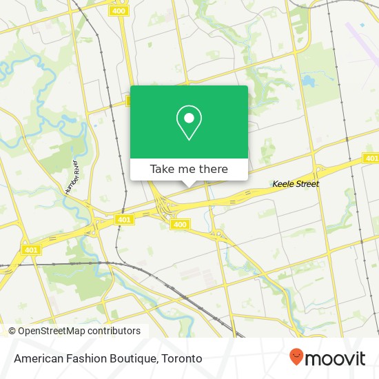 American Fashion Boutique, 1700 Wilson Ave Toronto, ON M3L plan