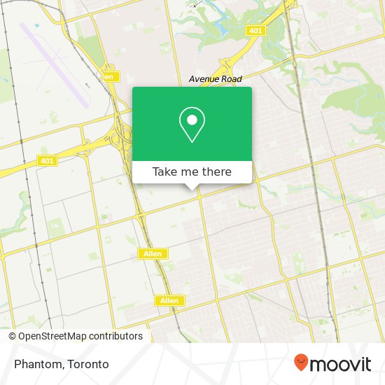 Phantom, 514 Lawrence Ave W Toronto, ON M6A map