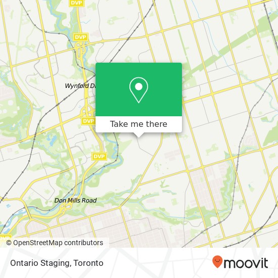 Ontario Staging map