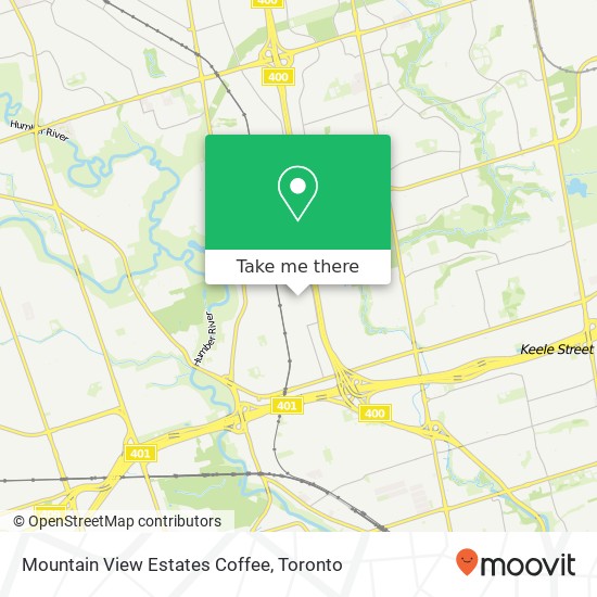 Mountain View Estates Coffee, 505 Clayson Rd Toronto, ON M9M 2W7 plan