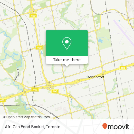 Afri-Can Food Basket, 59 Heathrow Dr Toronto, ON M3M 1X1 plan