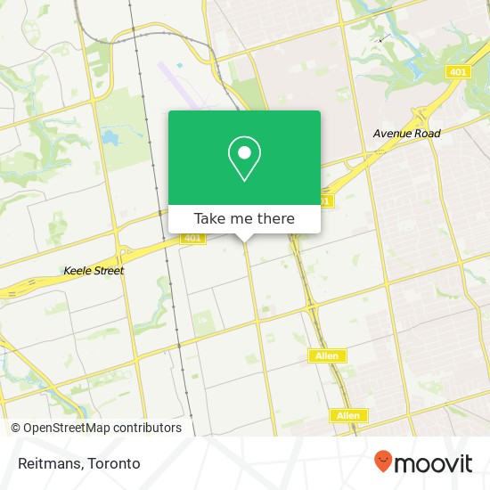 Reitmans, 3401 Dufferin St Toronto, ON M6A map