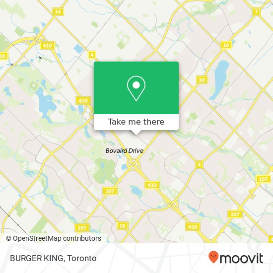 BURGER KING, 50 Great Lakes Dr Brampton, ON L6R map