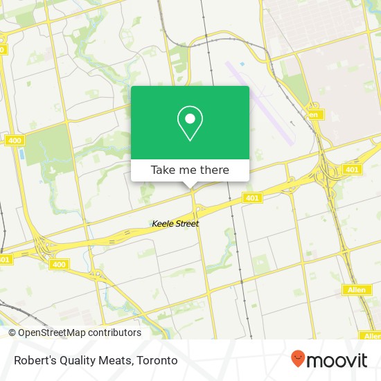 Robert's Quality Meats, 2762 Keele St Toronto, ON M3M 2G2 plan